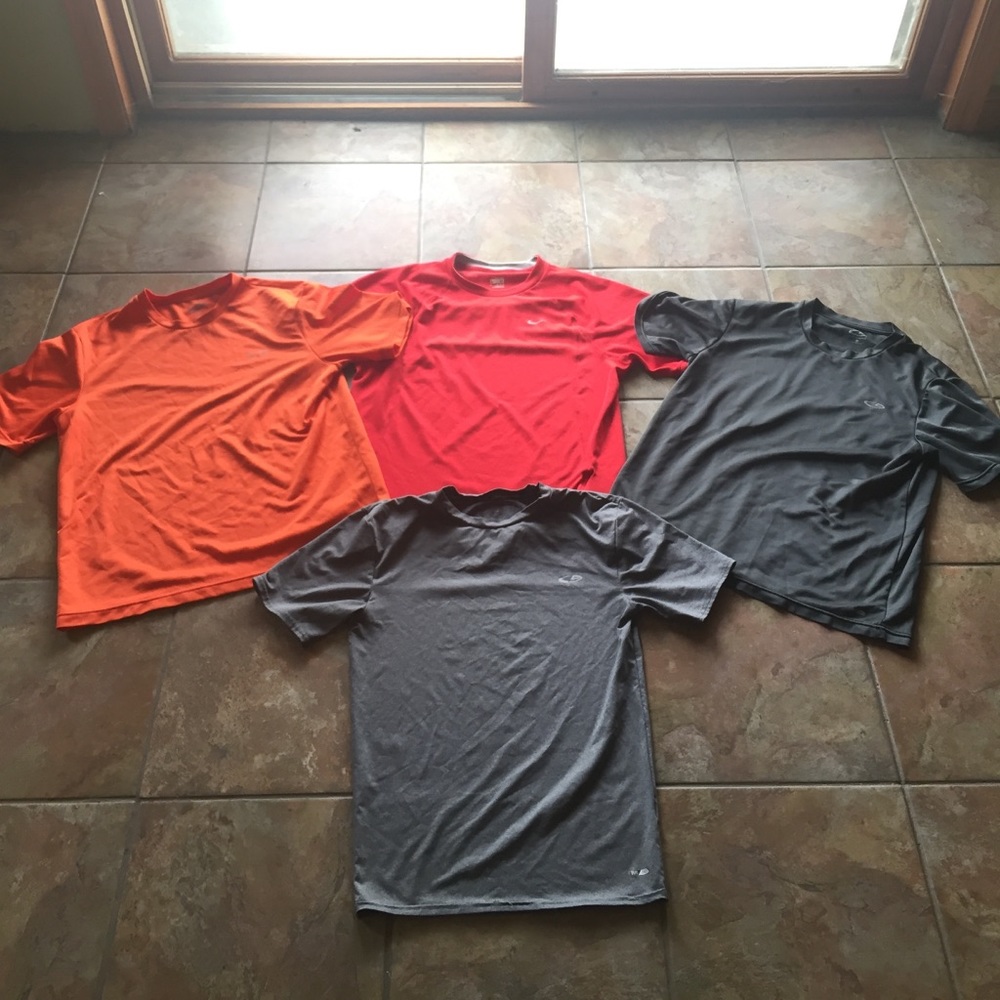 1 Nike shirt and 3 champion shirt package